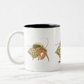 Einsiedler-Krabben-Tasse Zweifarbige Tasse (Links)