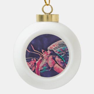 Einsiedlerkrebs-Halskette Keramik Kugel-Ornament