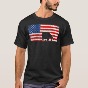Einsiedlerkrebs Patriotische amerikanische Flagge  T-Shirt