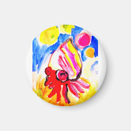 Einsiedlerkrebs-Wasserfarben-Spaß Magnet