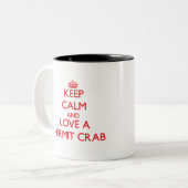 Einsiedlerkrebs Zweifarbige Tasse (Vorderseite Links)