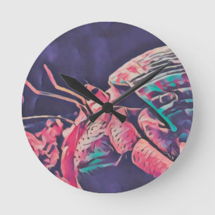 Einsiedlerkrebsuhr Runde Wanduhr