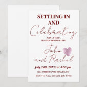 Einsiedlung und Feiern des Party der Haushaltserwä Einladung (Vorne/Hinten)