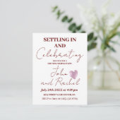 Einsiedlung und Feiern des Party der Haushaltserwä Postkarte (Stehend Vorderseite)