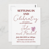 Einsiedlung und Feiern des Party der Haushaltserwä Postkarte (Vorne/Hinten)