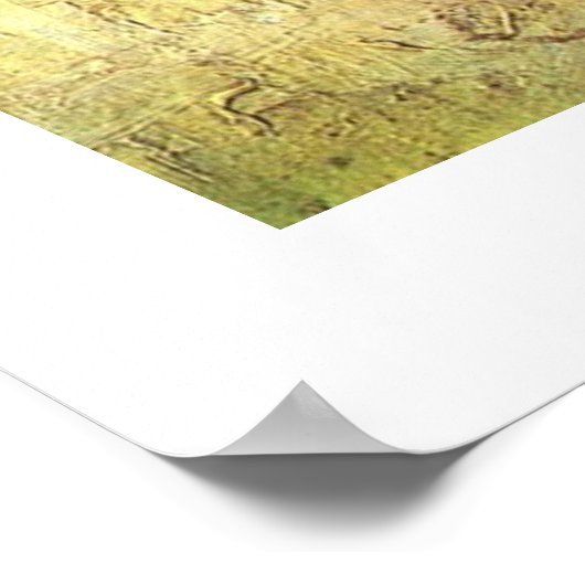 Einsiedlung von Sinti und Roma mit Wohnwagen Poster (Ecke)