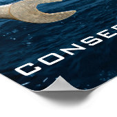 Einsparung von Wasserplakaten Poster (Ecke)