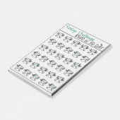 Einsparungen Herausforderung 500 Dollar Ziel, Spar Post-it Klebezettel (angewinkelt)