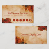 Einsparungen Kundentreue-Karte Treuekarte (Vorne/Hinten)