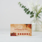 Einsparungen Kundentreue-Karte Treuekarte (Stehend Vorderseite)