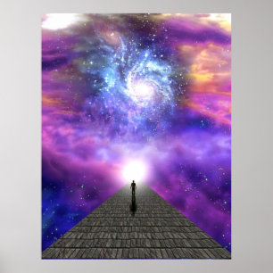 Einssein mit dem Universum, großes Geheimnis des Poster