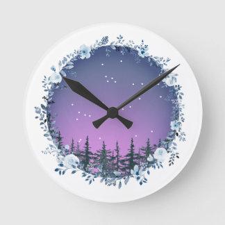 Einst an einem winterlichen Abend Wanduhr
