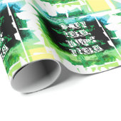 Einst ein Rebell, immer ein Rebell blau grün Geschenkpapier (Rolleneckpunkt)