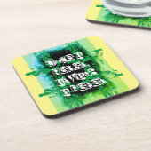 Einst ein Rebell, immer ein Rebell blau grün Getränkeuntersetzer (Linke Seite)