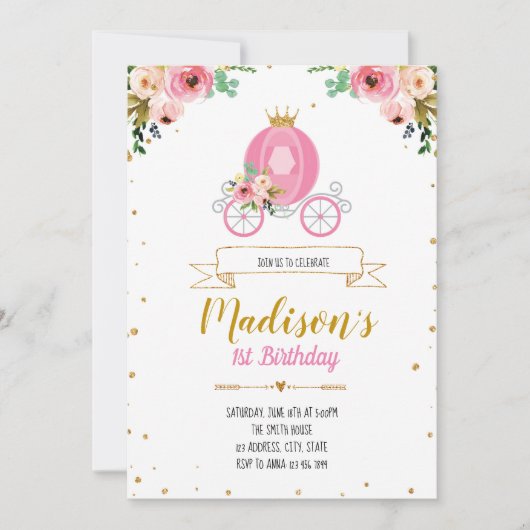 Einst laden Wort ein Einladung (Vorderseite)