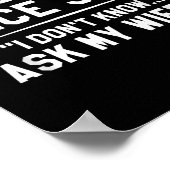 Einst sagte ein kluger Mann, ich wüsste nicht, das Poster (Ecke)