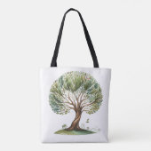Einst war ein Baum-Tragetasche Tasche (Rückseite)