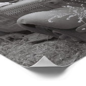 einst zwei Liebhaber in einem Kuss um Mitternacht  Poster (Ecke)