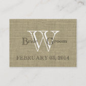 Einsteckkarte Begleitkarte (Rückseite)