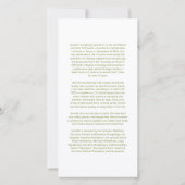 Einsteckkarte Dankeskarte (Rückseite)