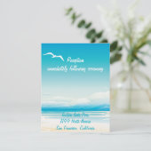 Einsteckkarte des tropischen Empfangs Begleitkarte (Stehend Vorderseite)
