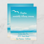 Einsteckkarte des tropischen Empfangs Begleitkarte (Vorne/Hinten)