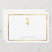 Einsteckkarte für Ananas Einladung (Vorne/Hinten)