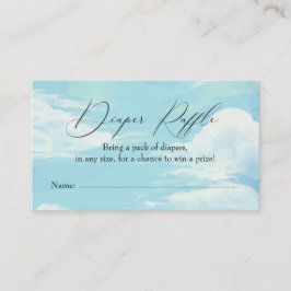 Einsteckkarte für das Blue Sky Cloud Diaper Visitenkarte