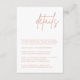 Einsteckkarte für das dunkelrosa Detail Begleitkarte