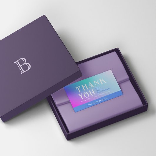 Einsteckkarte für das gesenkte Paket Visitenkarte