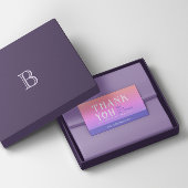 Einsteckkarte für das gesenkte Paket Visitenkarte