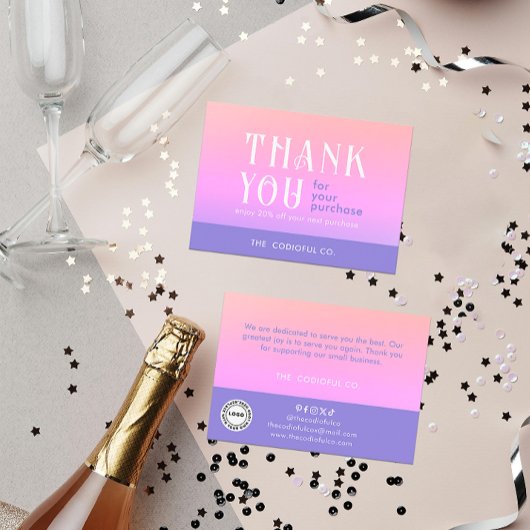 Einsteckkarte für das gesenkte Paket Visitenkarte