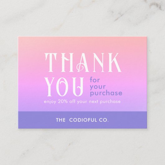 Einsteckkarte für das gesenkte Paket Visitenkarte (Vorderseite)