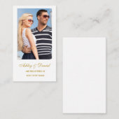 Einsteckkarte für das Hochzeitregister-Foto Begleitkarte (Vorne/Hinten)