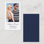 Einsteckkarte für das Hochzeitregister Foto - Farb Begleitkarte (Vorne/Hinten)