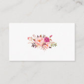 Einsteckkarte für das Hochzeitrosa Rosa Gold Begleitkarte (Rückseite)