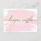 Einsteckkarte für das rosa Wasserfarben-Papierkorb Begleitkarte (Rückseite)