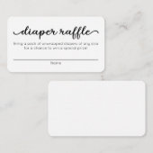 Einsteckkarte für das Windelrad für Babydusche Begleitkarte (Vorne/Hinten)