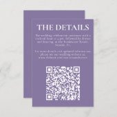 Einsteckkarte für den klassischen Lavendel Begleitkarte (Vorne/Hinten)