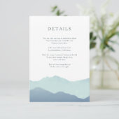 Einsteckkarte für den Mountain Range Begleitkarte (Stehend Vorderseite)