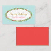 Einsteckkarte für den Urlaub Begleitkarte (Vorne/Hinten)