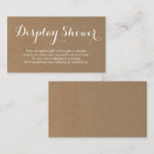 Einsteckkarte für die Duschkabine anzeigen | Rusti Begleitkarte (Vorne/Hinten)