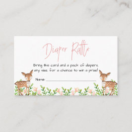 Einsteckkarte für die Safelekarte, rosa Blüte Visitenkarte