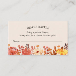 Einsteckkarte für die Wildblume herunterfallen Visitenkarte