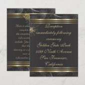 Einsteckkarte für Golden Spiders Empfang Begleitkarte (Vorne/Hinten)