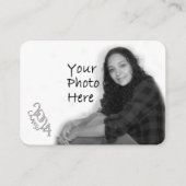 Einsteckkarte für grünes Foto der Graduationsparte Begleitkarte (Rückseite)