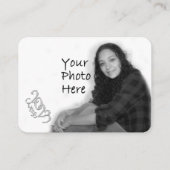 Einsteckkarte für grünes Foto der Graduationsparte Begleitkarte (Rückseite)