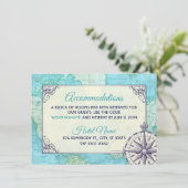 Einsteckkarte für Hochzeitspazierplätze der Marine (Stehend Vorderseite)