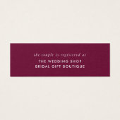 Einsteckkarte für Holly und Pine Winter (Vorderseite)