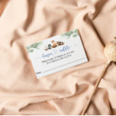 Einsteckkarte für Holzlandtiere Visitenkarte